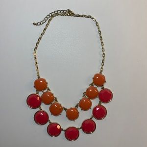 Necklace Pink, Orange and Gold